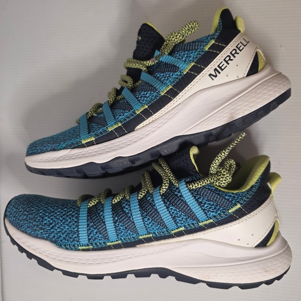 Merrell‎ Hiking Shoes 8.5 Blue Green Excellent Bravada Edge J037120 Womens